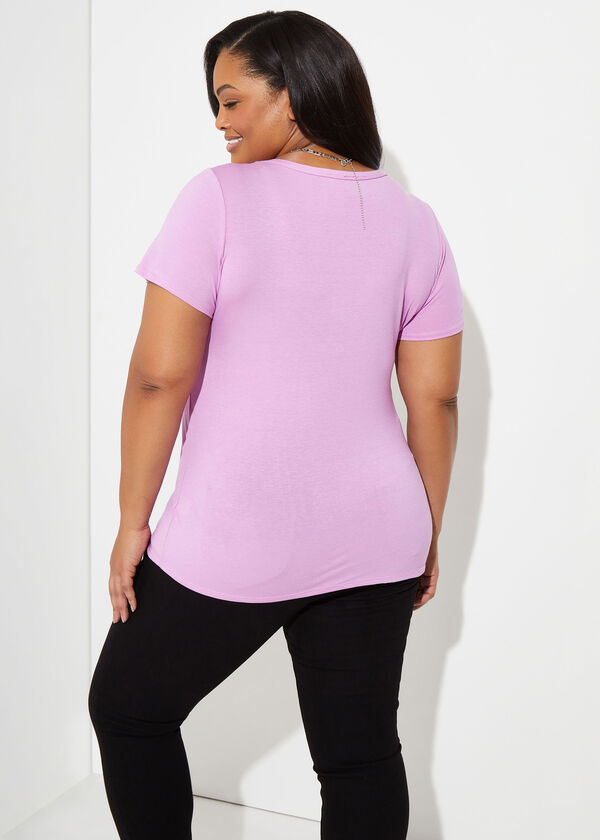 Ummm No Graphic Tee, LILAC image number 1