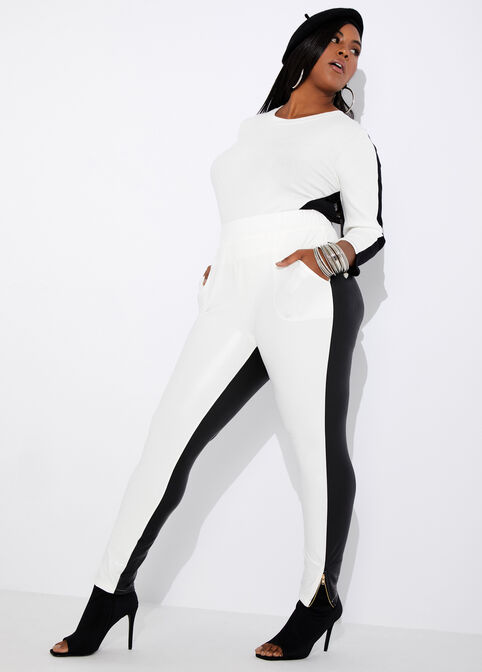 The Skylar Bodysuit, Black White image number 2