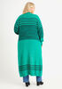 Striped Open Front Cardigan, Pepper Green image number 1