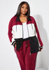 Colorblock Track Jacket, Rhododendron image number 3