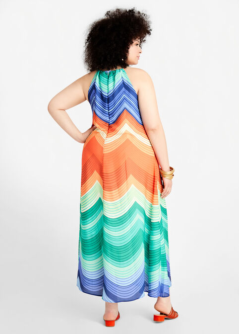 Tall Ombre Halter Maxi Dress, Multi image number 1