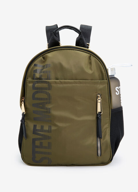 Trendy Designer Steve Madden BForce Hydration Backpack & Water Bottle image number 0