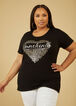 Juneteenth Heart Graphic Tee, Black image number 2