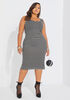 The Steph Midi Dress, Black Combo image number 0