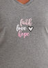 Rene Rofe Faith Love Sleepshirt, Grey image number 1