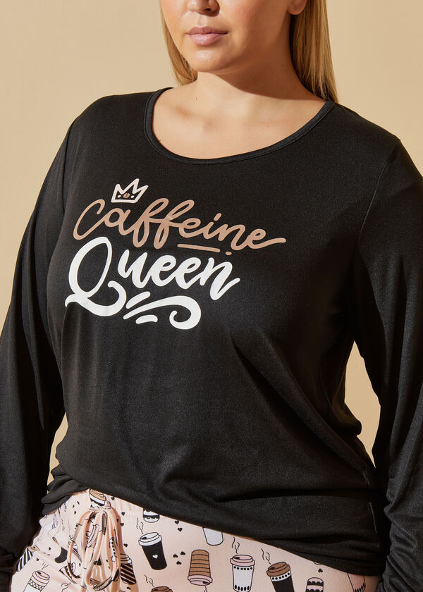 Cozy Couture Caffeine Queen Set, Black image number 2