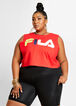 Plus Size FILA Curve Hustle Muscle Colorblock Logo Tank image number 0