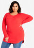 Basic Stretch Long Sleeve Tee, Barbados Cherry image number 0