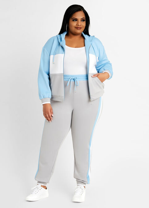 Colorblock Athleisure Jogger, Alloy image number 2