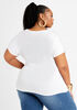 Just A Girl With Curves Graphic Tee, White image number 2