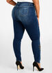 Rhinestone Stud Skinny Jeans, Denim image number 1
