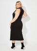 Embellished Midi Bodycon Dress, Black image number 1