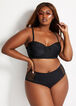 YMI Black Mesh Bustier Two Piece, Black image number 0