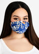 Abstract Fashion Face Mask Set, Blue image number 0
