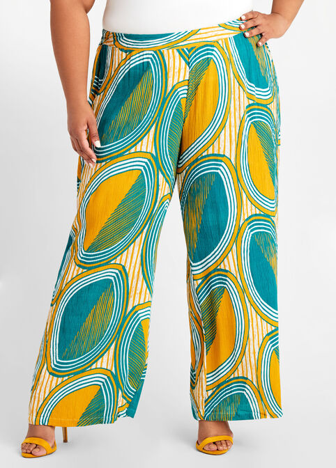 Abstract Gauze Wide Leg Pant, Fanfare image number 0