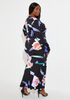 Floral Stretch Knit Maxi Dress, Black Combo image number 1