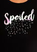 Spoiled Sequin Graphic Tee, Black image number 1