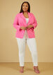 Textured Knit Blazer, Pink image number 2