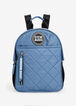 Trendy Designer Steve Madden BForce Quilted Logo Wristlet & Backpack image number 0
