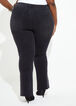 Embellished Split Leg Jeans, Black image number 1