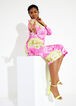 Trendy Plus Size Floral Tie Dye Tank Sleeveless Bodycon Maxi Dress image number 0