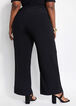 High Rise Stretch Wide Leg Pant, Black image number 1