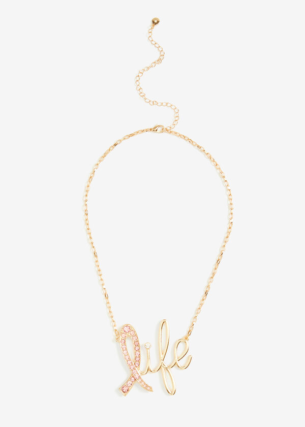 Life Gold Tone Necklace, Gold image number 0