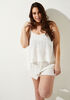 In Bloom Embroidered Cami Set, Ivory image number 3