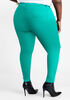 Distressed High Rise Jeggings, Pepper Green image number 1