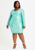 Plus Size Bodycon Dress Sequined Plus Size Dress Plus Size Party Dress image number 0