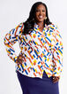 Tall Printed Cotton Blend Shirt, Potters Clay image number 2