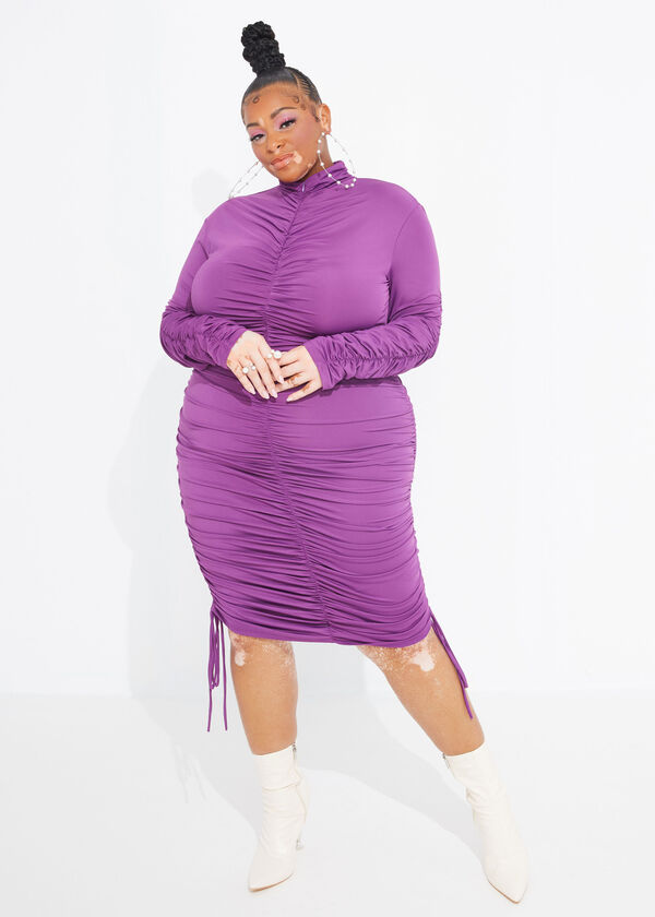 The Jayleen Bodycon Dress, Purple image number 2