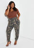Camo Print Terry Joggers, Olive image number 2