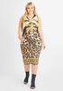 Status And Leopard Print Dress, Black Animal image number 0