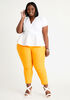 Orange Stretch Twill Ankle Pant, Carrot Curl image number 2