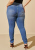 Fearless Medium Wash Skinny Jeans, Med Sky Blue image number 1