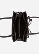 Oversize Bow Faux Leather Satchel, Black image number 2