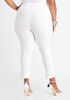 White Stretch Twill Ankle Pant, White image number 1