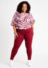Red High Waist Skinny Jean, Rhododendron image number 2