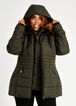 Hooded Quilted Puffer Coat, Olive image number 0