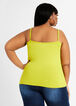 Adjustable Fitted Knit Cami, Citronelle image number 1