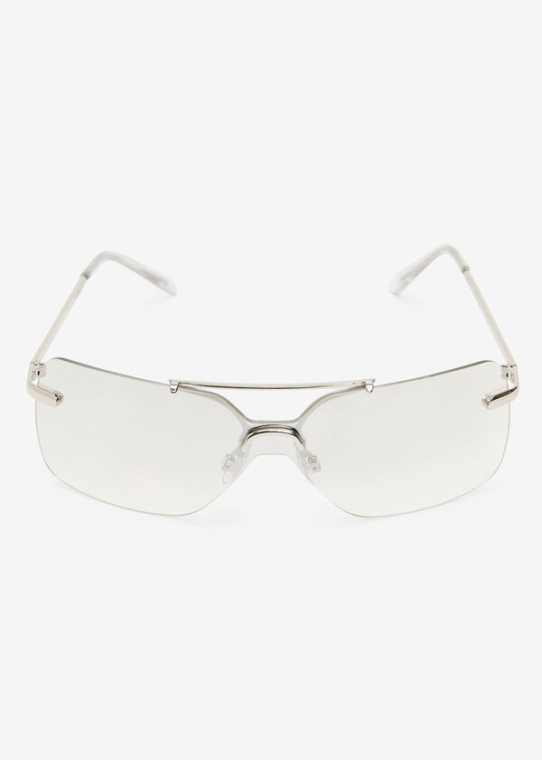 Rimless Tinted Sunglasses, Silver image number 1
