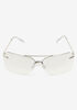 Rimless Tinted Sunglasses, Silver image number 1