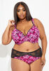 Butterfly Plunge Butterfly Bra, Magenta image number 0
