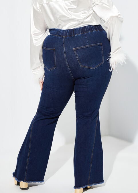 The Aja Flared Jeans, Denim image number 1