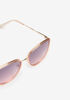 Tinted Cat Eye Sunglasses, Pink image number 2
