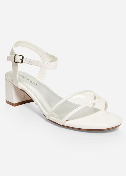 Strappy Wide Width Sandals, White image number 0