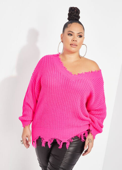 Plus Size Sweater Knit Fall Essentials Basics Plus Size Knits image number 0
