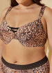 Leopard Print Lattice T Shirt Bra, Multi image number 2
