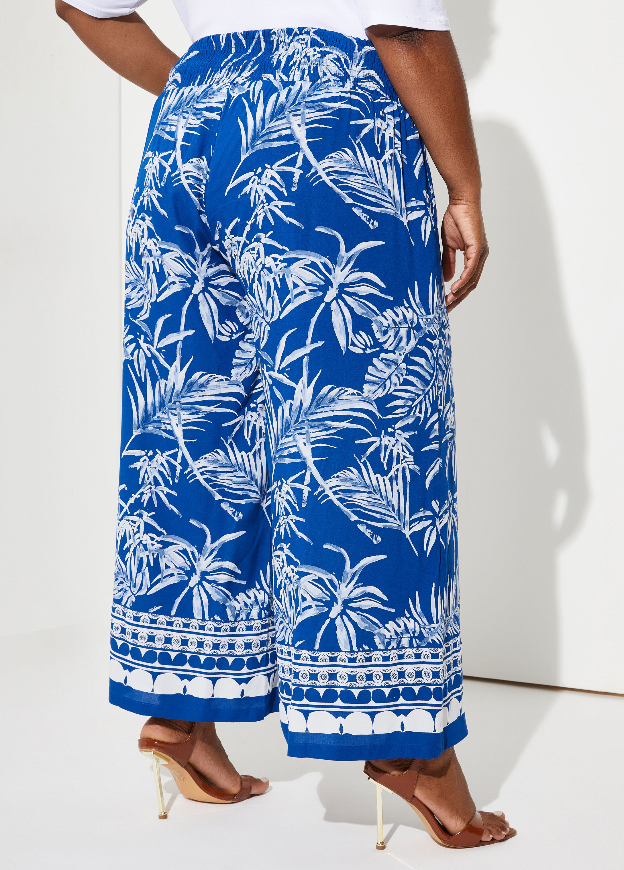 Relaxed Pant  Red Tropical PrintF1  OllieandI